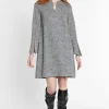 Clearance Ana Alcazar A-Linien Kleid Shabya Schwarz&Weiß