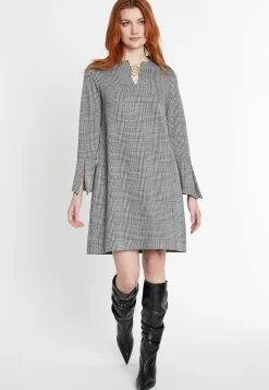 Clearance Ana Alcazar A-Linien Kleid Shabya Schwarz&Weiß