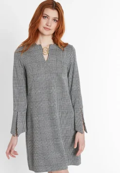 Clearance Ana Alcazar A-Linien Kleid Shabya Schwarz&Weiß