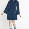 Fashion Ana Alcazar A-Linien Kleid Siwora Blau