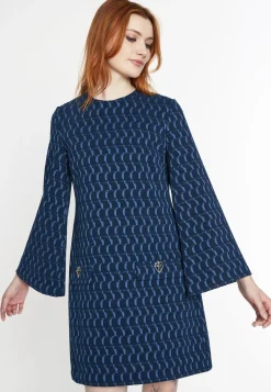 Fashion Ana Alcazar A-Linien Kleid Siwora Blau