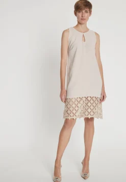 New Ana Alcazar A-Linienkleid Lacy Beige