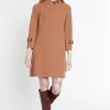 Fashion Ana Alcazar A-Linienkleid Sidara Braun