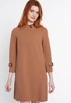 Fashion Ana Alcazar A-Linienkleid Sidara Braun