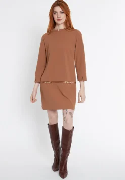 Clearance Ana Alcazar A-Linienkleid Sigly Braun