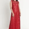 New Ana Alcazar Black Label Maxikleid Anasa Rot