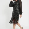 Fashion Ana Alcazar Charlston Kleid Ecena Schwarz
