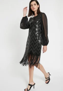 Fashion Ana Alcazar Charlston Kleid Ecena Schwarz