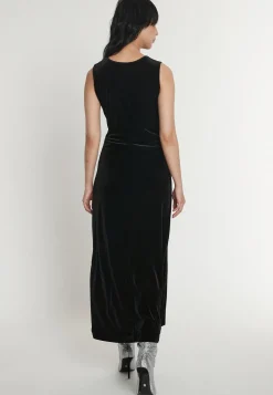 Discount Ana Alcazar Samt Maxikleid Emonary Schwarz