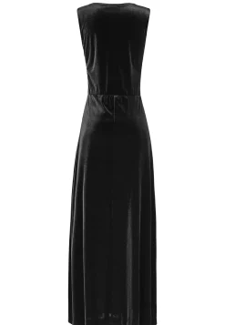 Discount Ana Alcazar Samt Maxikleid Emonary Schwarz