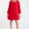 Discount Ana Alcazar Babydoll Kleid Sisara Rot