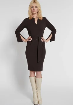 Clearance Ana Alcazar Bleistiftkleid Harmine Braun