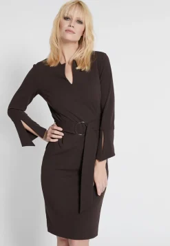 Clearance Ana Alcazar Bleistiftkleid Harmine Braun