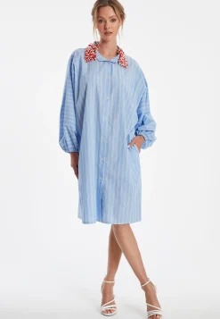 Online Ana Alcazar Blusenkleid Zava Hellblau