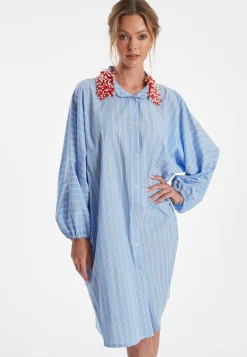 Online Ana Alcazar Blusenkleid Zava Hellblau
