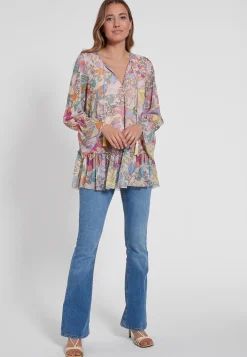 Online Ana Alcazar Boho Bluse Geofora Rosa