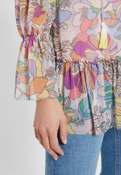 Online Ana Alcazar Boho Bluse Geofora Rosa