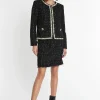 Discount Ana Alcazar Bouclé Jacke Sadea Schwarz&Weiß