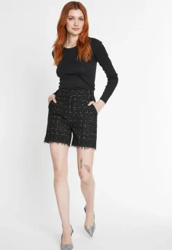 Fashion Ana Alcazar Bouclé Shorts Sadena