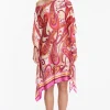 Hot Ana Alcazar Chiffonkleid Wegas Fuchsia