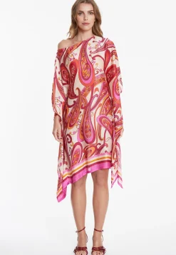 Hot Ana Alcazar Chiffonkleid Wegas Fuchsia