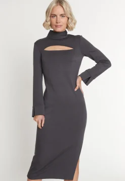 Best Ana Alcazar Cut Out Kleid Melosa Grau