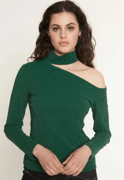 Clearance Ana Alcazar Cut Out Top Ontony Grün