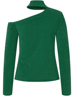 Clearance Ana Alcazar Cut Out Top Ontony Grün