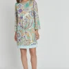 New Ana Alcazar Elegantes Kleid Kisina Mehrfarbig
