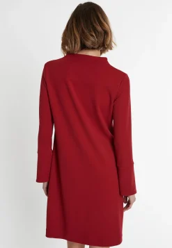 Fashion Ana Alcazar Elegantes Kleid Sinosa Bordeaux