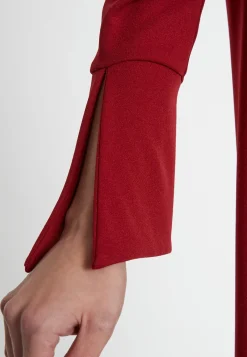 Fashion Ana Alcazar Elegantes Kleid Sinosa Bordeaux
