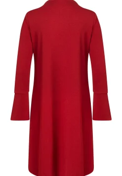 Fashion Ana Alcazar Elegantes Kleid Sinosa Bordeaux