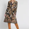 Outlet Ana Alcazar Empirekleid Hibora Schwarz