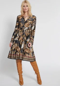Outlet Ana Alcazar Empirekleid Hibora Schwarz