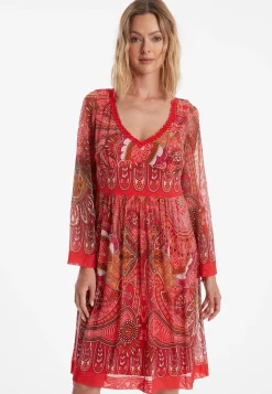 New Ana Alcazar Empirekleid Zevila Rot