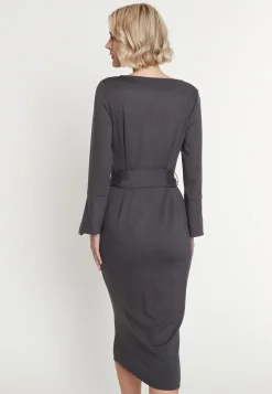 Fashion Ana Alcazar Etuikleid Mehisa Grau