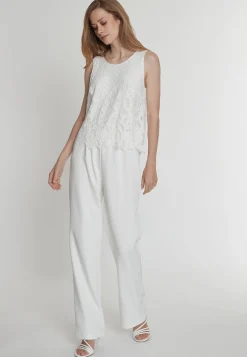 Sale Ana Alcazar Festlicher Jumpsuit Paelo Weiß