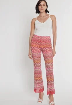 New Ana Alcazar Fransenhose Polky Mehrfarbig
