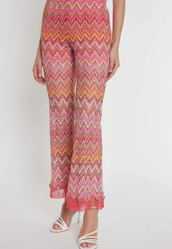 New Ana Alcazar Fransenhose Polky Mehrfarbig