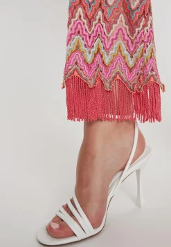 New Ana Alcazar Fransenhose Polky Mehrfarbig