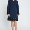 New Ana Alcazar Fransenkleid Imones Blau