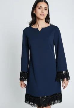 New Ana Alcazar Fransenkleid Imones Blau
