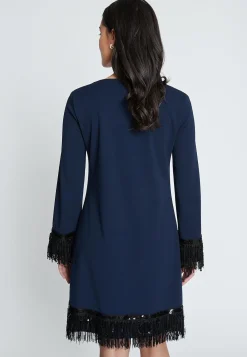New Ana Alcazar Fransenkleid Imones Blau