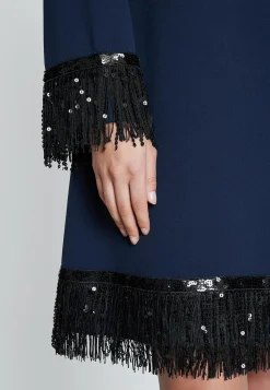 New Ana Alcazar Fransenkleid Imones Blau