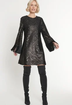 Discount Ana Alcazar Fransenkleid Maddy Schwarz