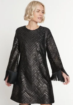Discount Ana Alcazar Fransenkleid Maddy Schwarz