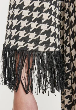 Discount Ana Alcazar Fransenkleid Mibela Schwarz&Weiß