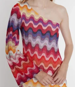New Ana Alcazar Fransenkleid Piwane Mehrfarbig