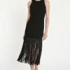 Hot Ana Alcazar Fransenkleid Tisa Schwarz
