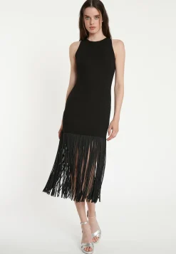 Hot Ana Alcazar Fransenkleid Tisa Schwarz